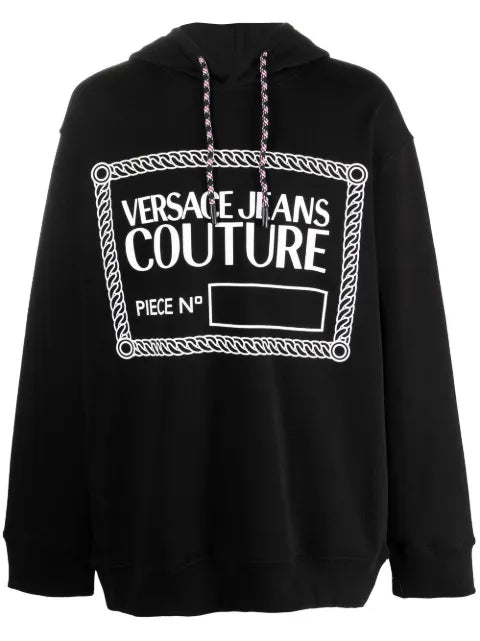 Versace Jeans Couture logo-print pullover hoodie