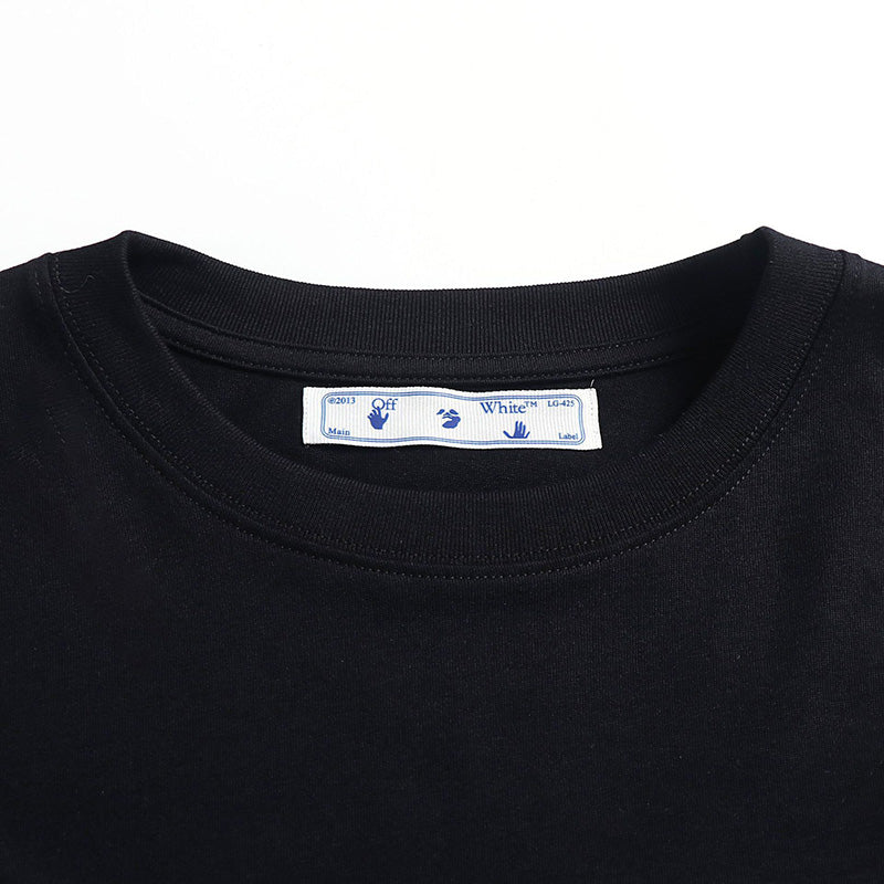 OFF-WHITE Running Man Cartoon Arrow Graphic T-Shirt
