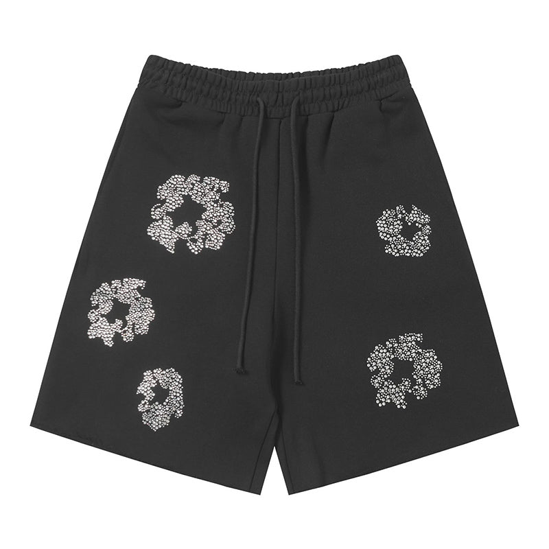 Denim Tears Cashmere Swarovski Cotton Wreath Shorts