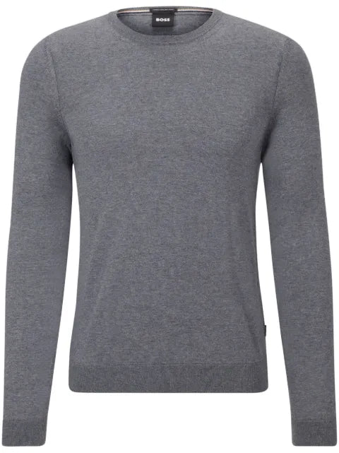 BOSS crew-neck long-sleeve jumper