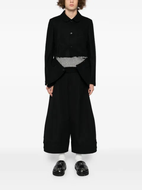 Black Comme Des Garçons cut-out blazer