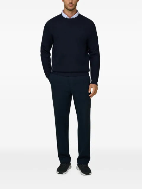 Boggi Milano crew-neck jumper in merino wool-blend WOOLTECH