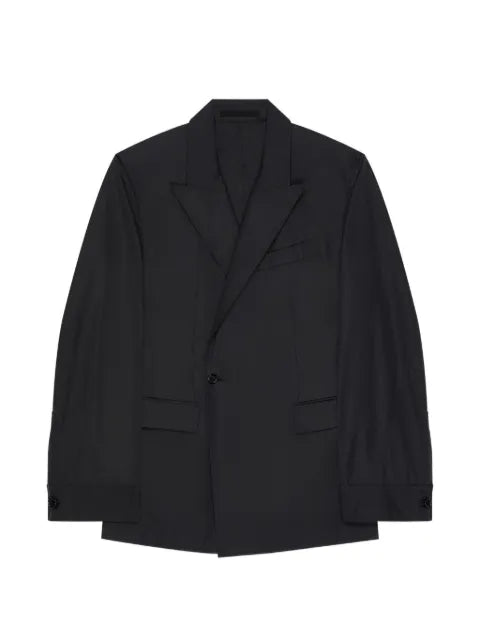Givenchy couture seam double-breasted regular jacket in poplin