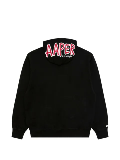 AAPE BY *A BATHING APE® Basic AAPER logo-embroidered drawstring hoodie