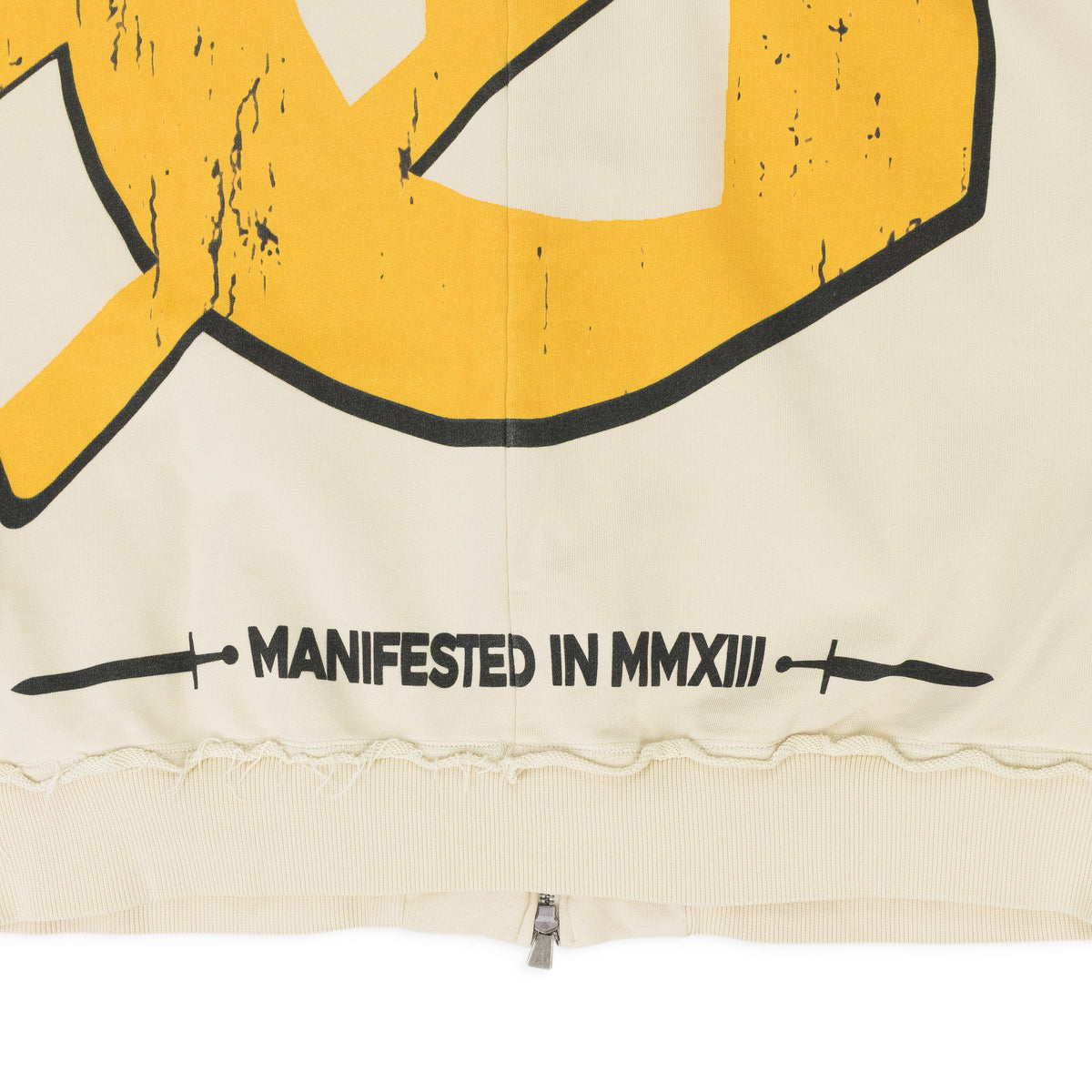 OFF-WHITE CHROME LIBERTY ZIP V2 SWEATSHIRT