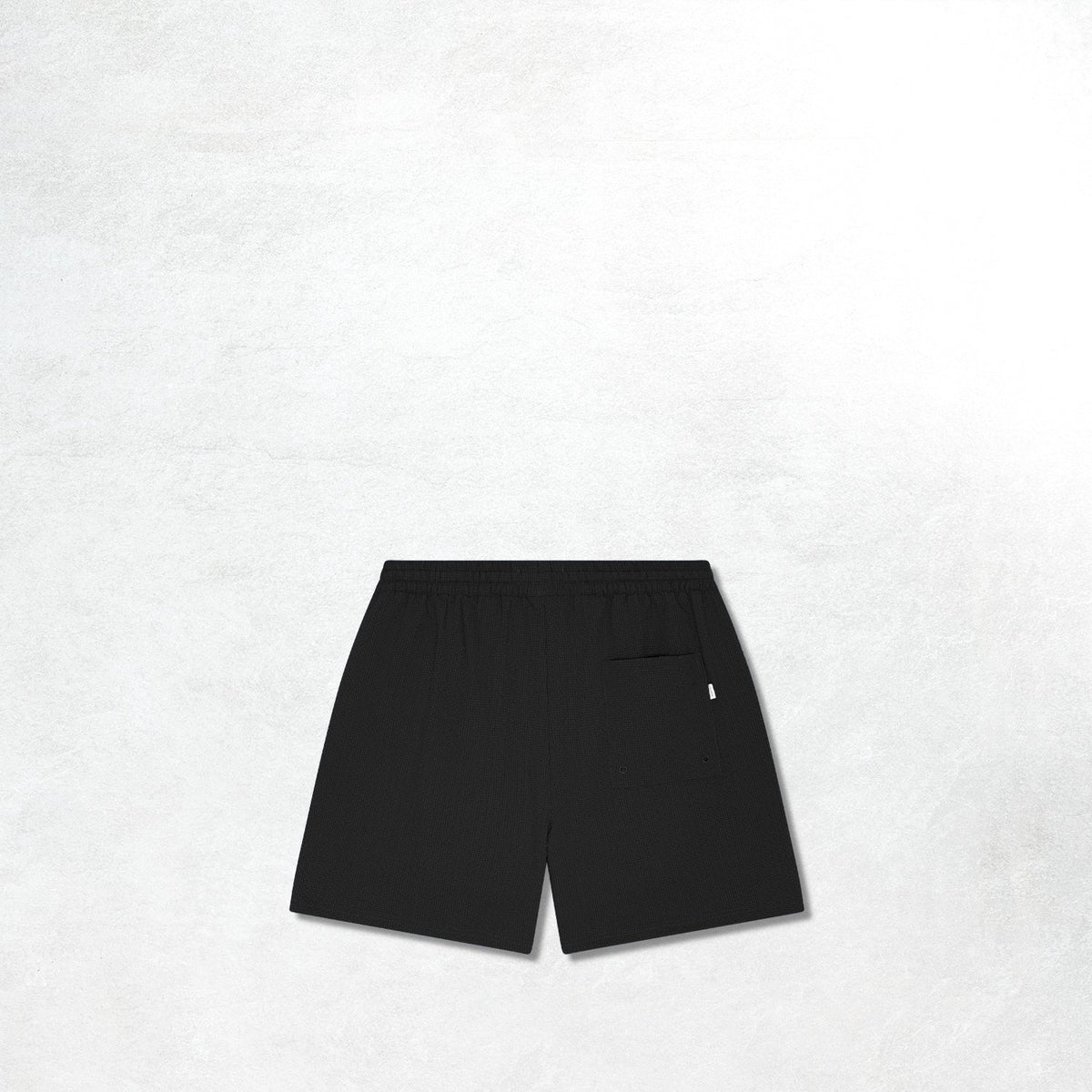 Les Deux Seersucker Swim Shorts: Tap Shoe Black
