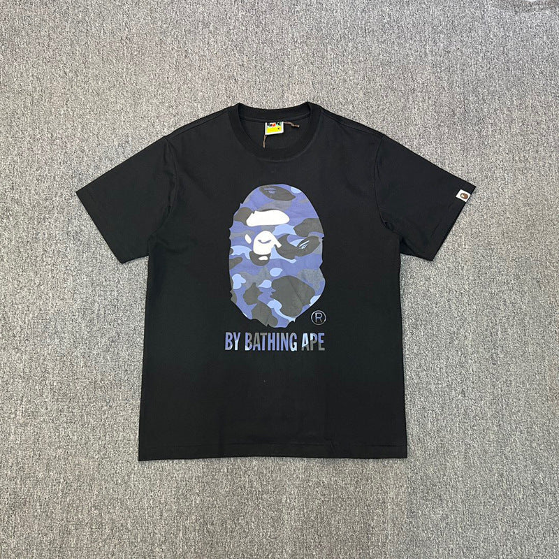 Bape Ape Head Shark Multi‑Print Oversized Tee Streetwear Unisex