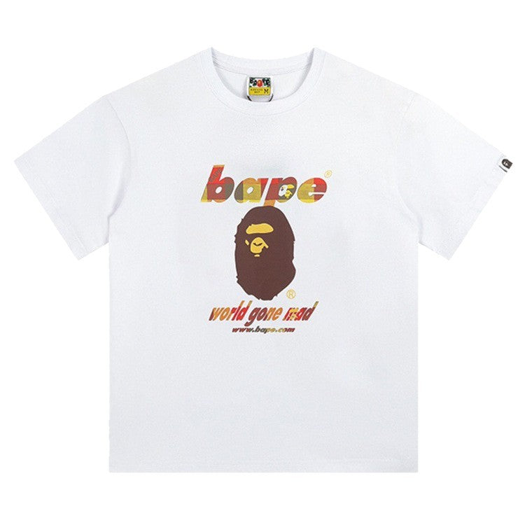 Bape Ape Head Shark Multi‑Print Oversized Tee Streetwear Unisex