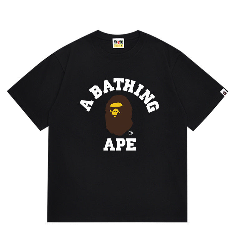 Bape Ape Head Shark Multi‑Print Oversized Tee Streetwear Unisex
