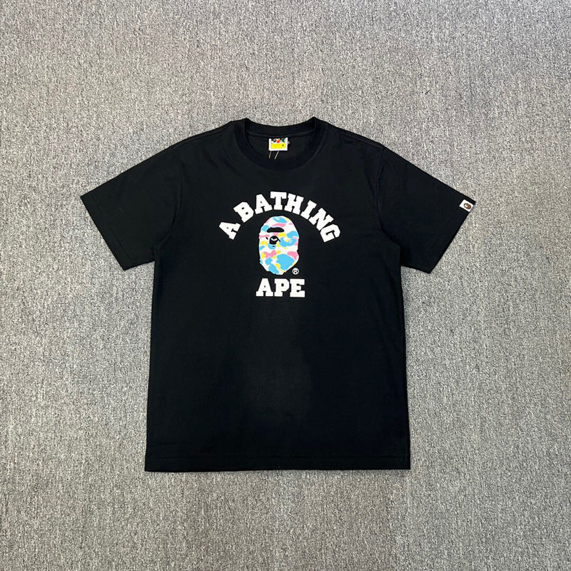 Bape Ape Head Shark Multi‑Print Oversized Tee Streetwear Unisex