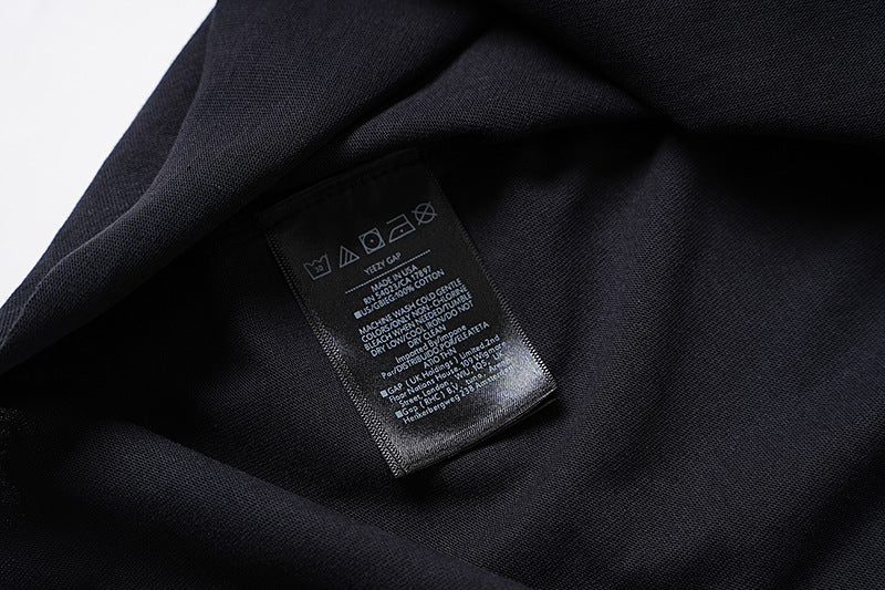 Kanye Vultures Album Graphic Cut-and-Sew Long Sleeve Crewneck T-Shirt