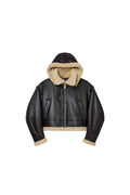 Foil Wordmark Shearling Jacket