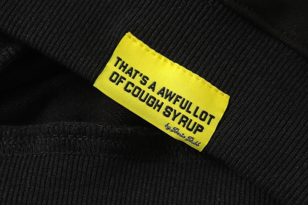 THAT'S A AWFUL LOT OF COUGH SYRUP Star Skull Graphic Hoodie