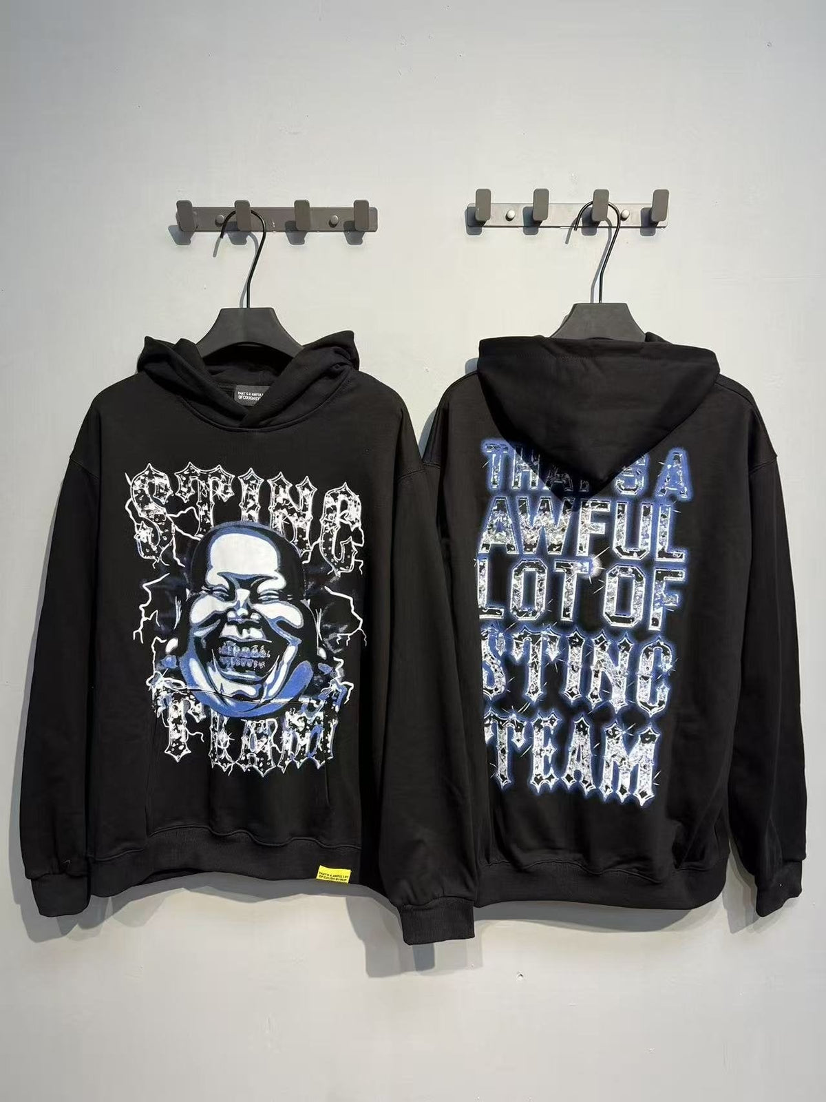 THAT'S A AWFUL LOT OF COUGH SYRUP Star Skull Graphic Hoodie