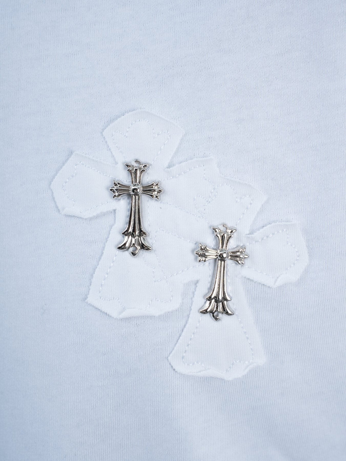 Chrome Hearts Slogan Cross Graphic T-Shirt