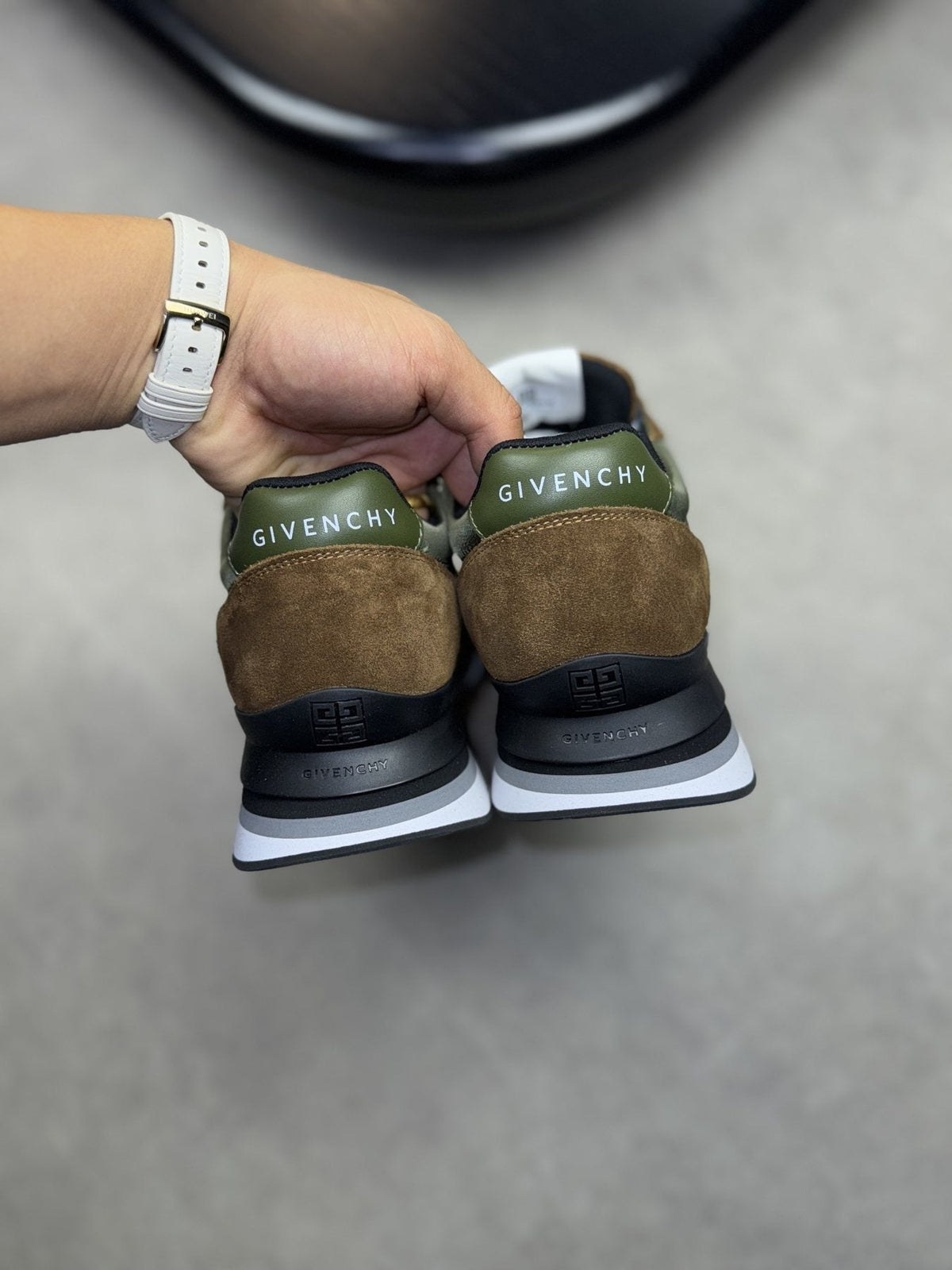 Givenchy Paneled Low-Top Sneakers